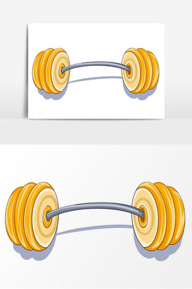 运动器材杠铃形象