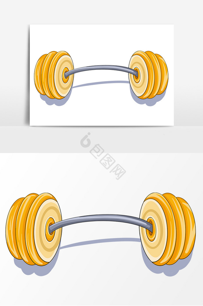 运动器材杠铃形象图片