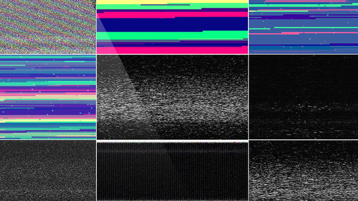 10组信号干扰噪波雪花特效视频素材