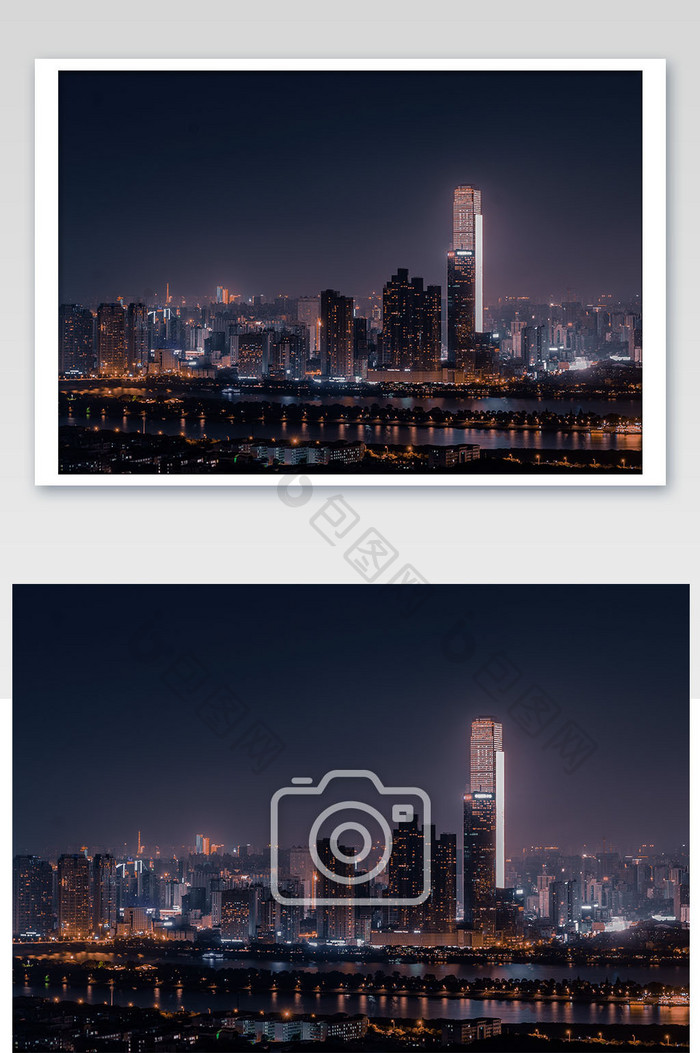 星城长沙夜景夜晚城市摄影图