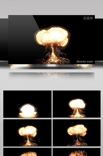 超级爆炸扩散动画背景合成特效元素素材视频图片