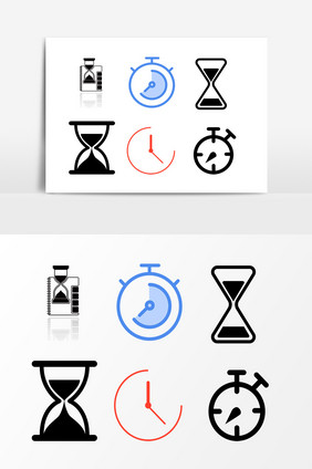 时间沙漏图案设计元素