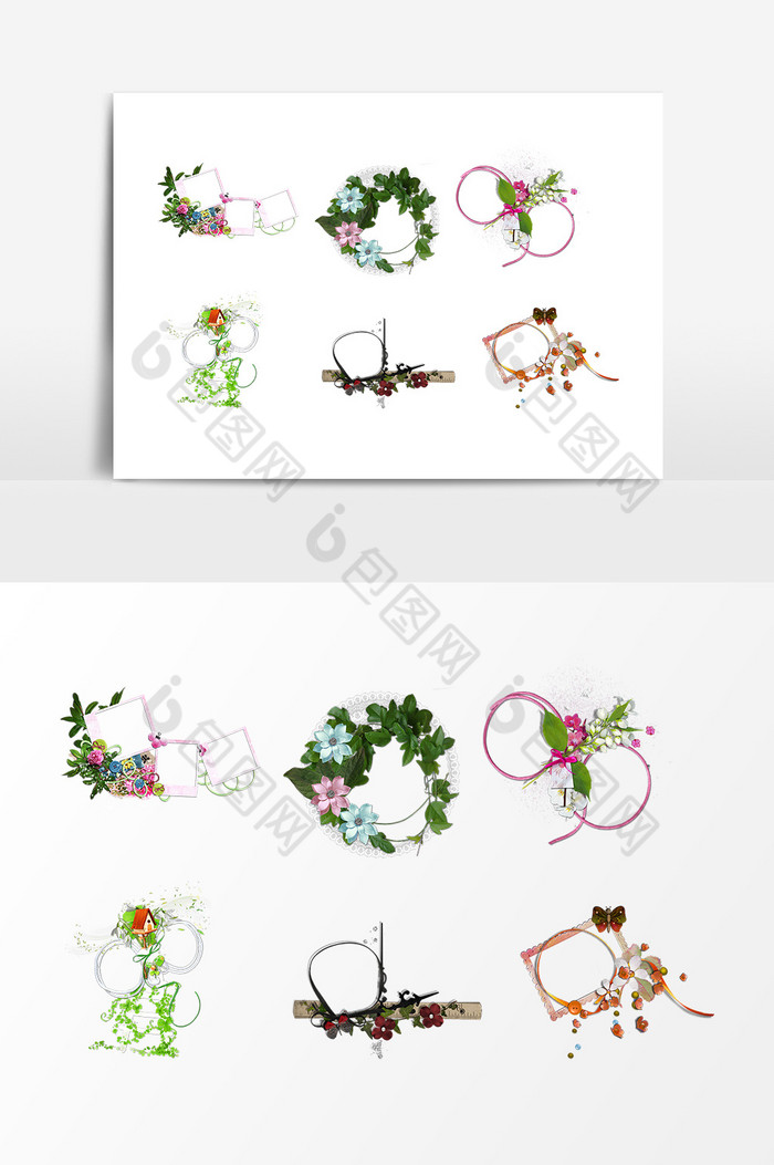 植物花朵装饰边框图片图片