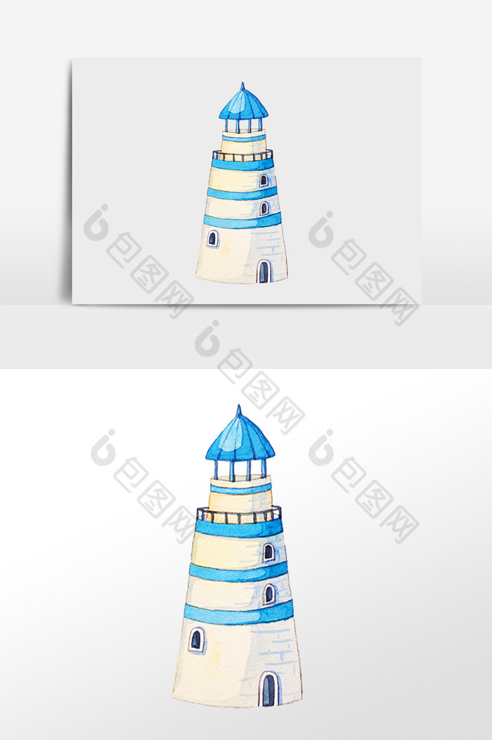 航海建筑塔建筑插画图片图片