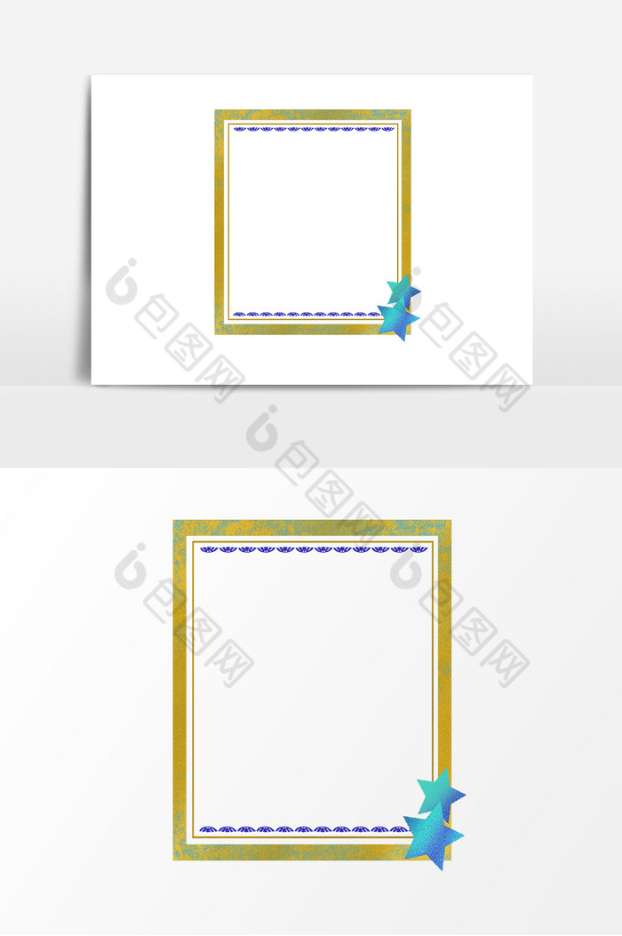 条纹星星边框图片相框图片图片