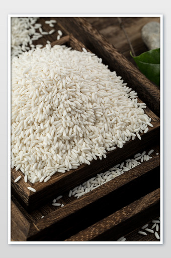 高清传统谷物食材糯米摄影图片