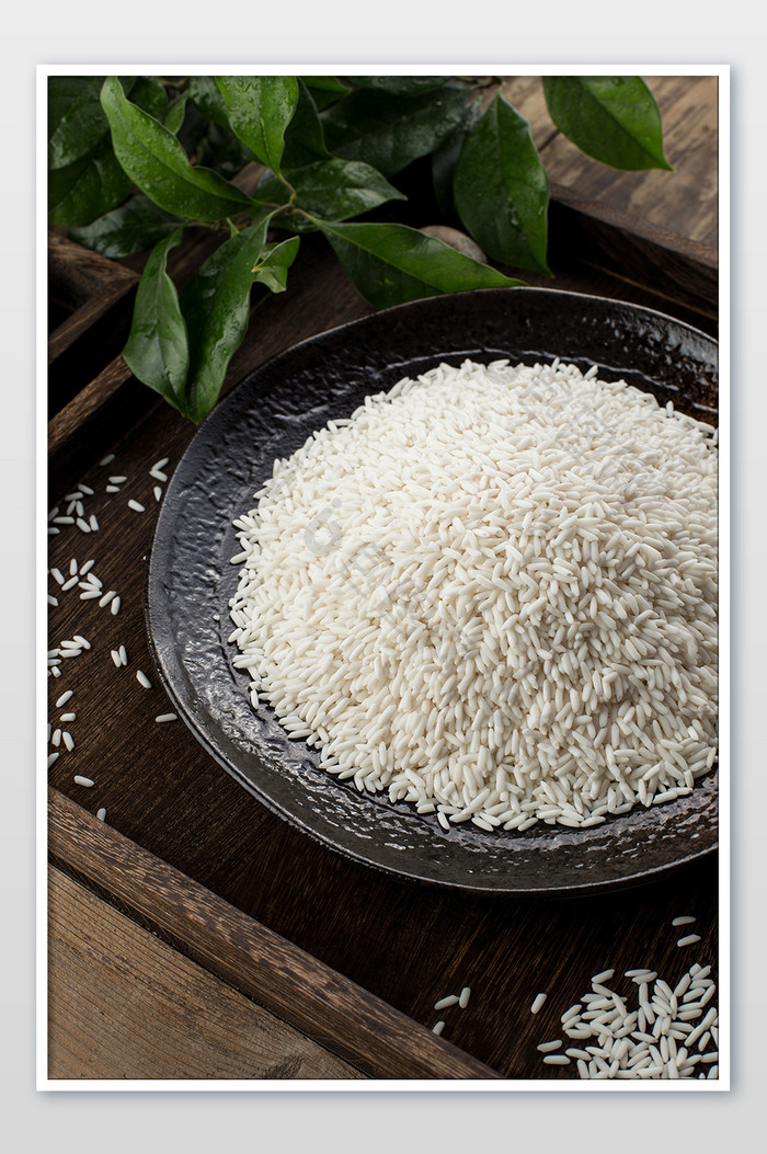 传统谷物食材糯米高清摄影图
