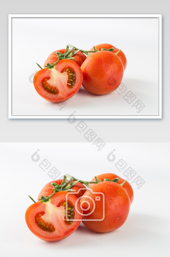 蔬菜水果美食西红柿高清摄影切面图片