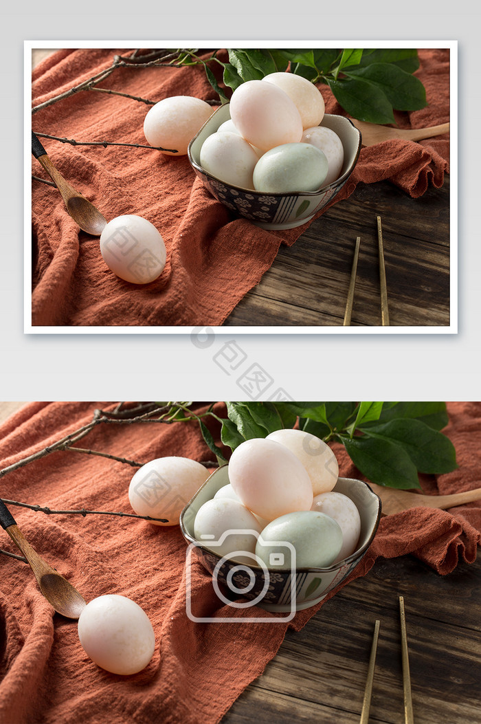 传统美食咸鸭蛋高清摄影图片