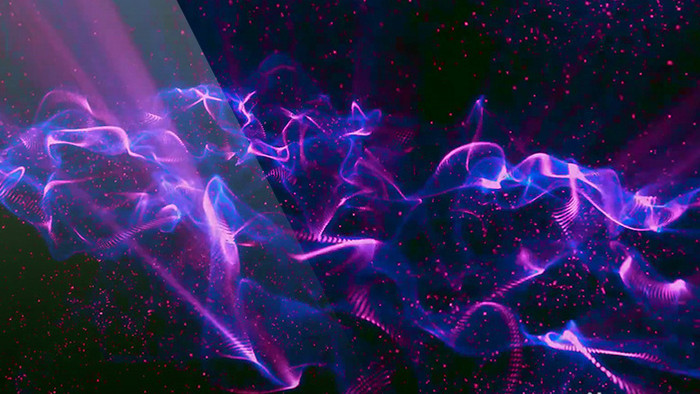 紫色粒子梦幻大气唯美舞台年会背景视频素材