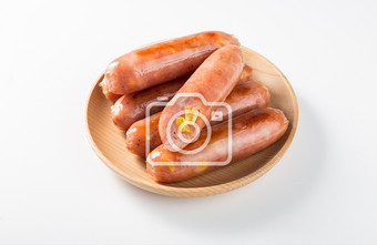 高清美食玉米味烤肠摄影图图片