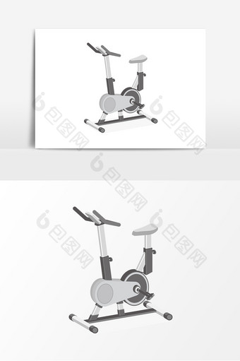 矢量健身器材蹬步机元素设计图片