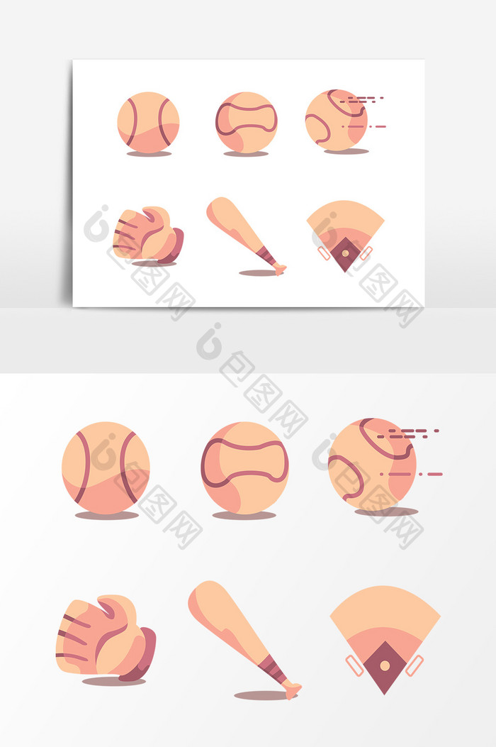 棒球运动设计素材