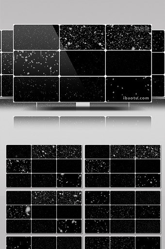 26个雪花飞舞粒子特效视频素材AE模板图片