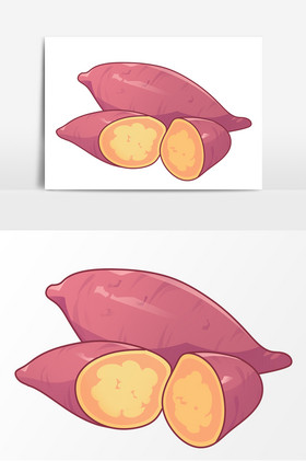 新鲜有机蔬菜红薯插画图片新鲜有机红薯插画图片高科技农业红薯地瓜