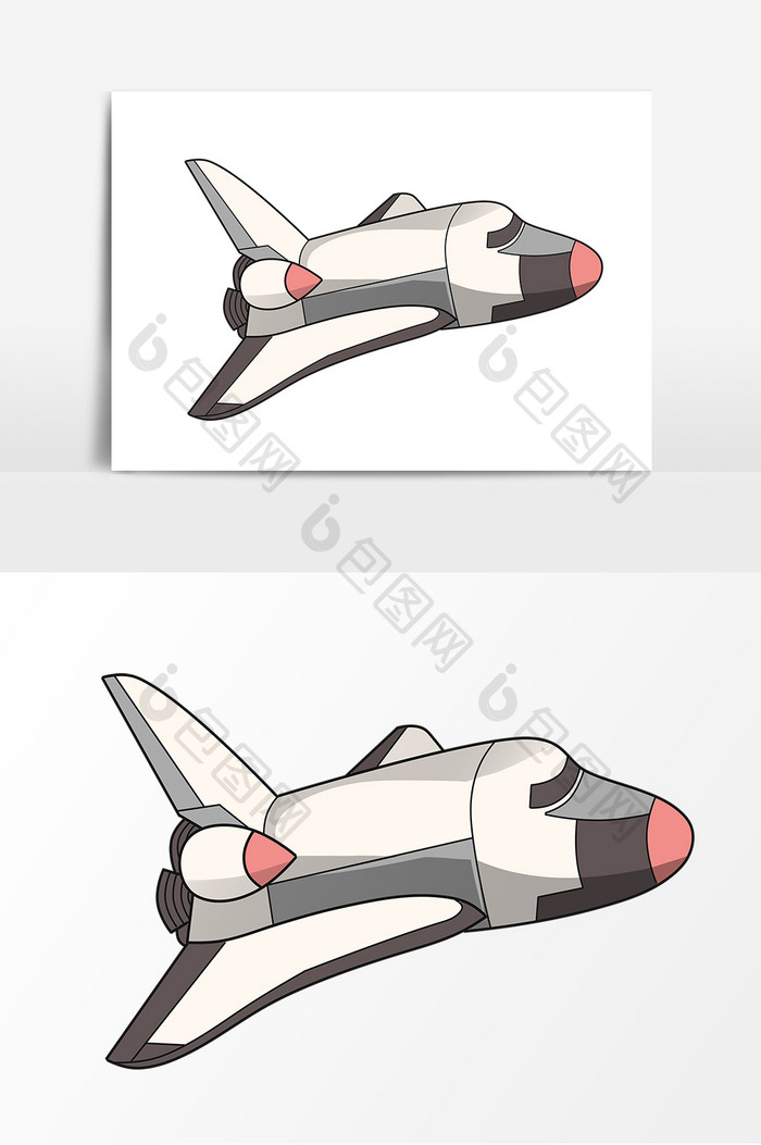 航天飞船手绘形象元素