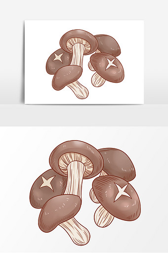 图网高清图片香菇图片本素材所属分类为广告设计 ,主要用途为手绘卡通