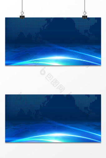 蓝色光线科技商务背景图片