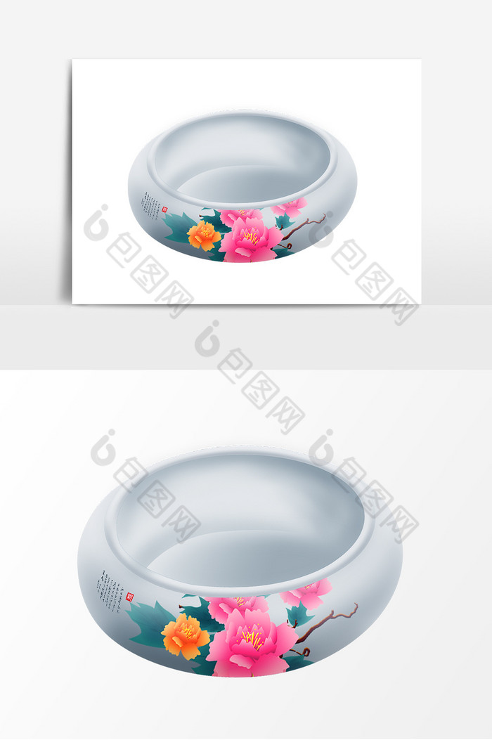 质感陶瓷花盆装饰图片图片