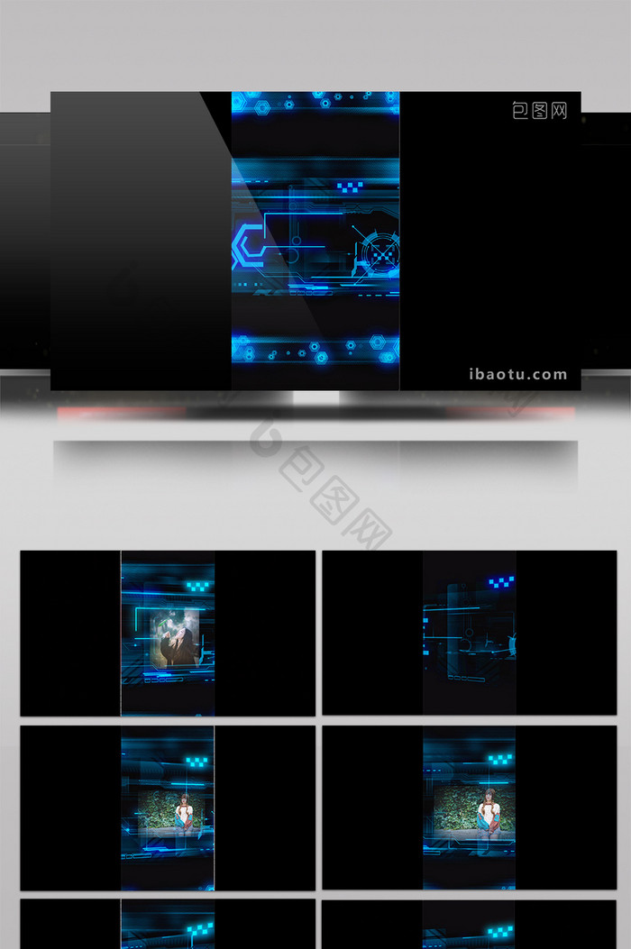 科技阵列产品展示写真相册小视频AE模版