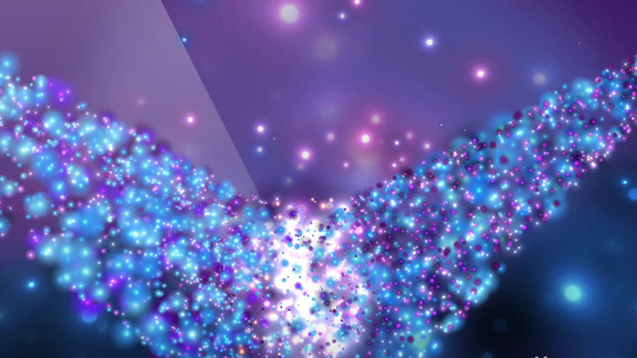 紫色大气梦幻粒子动态晚会led视频素材