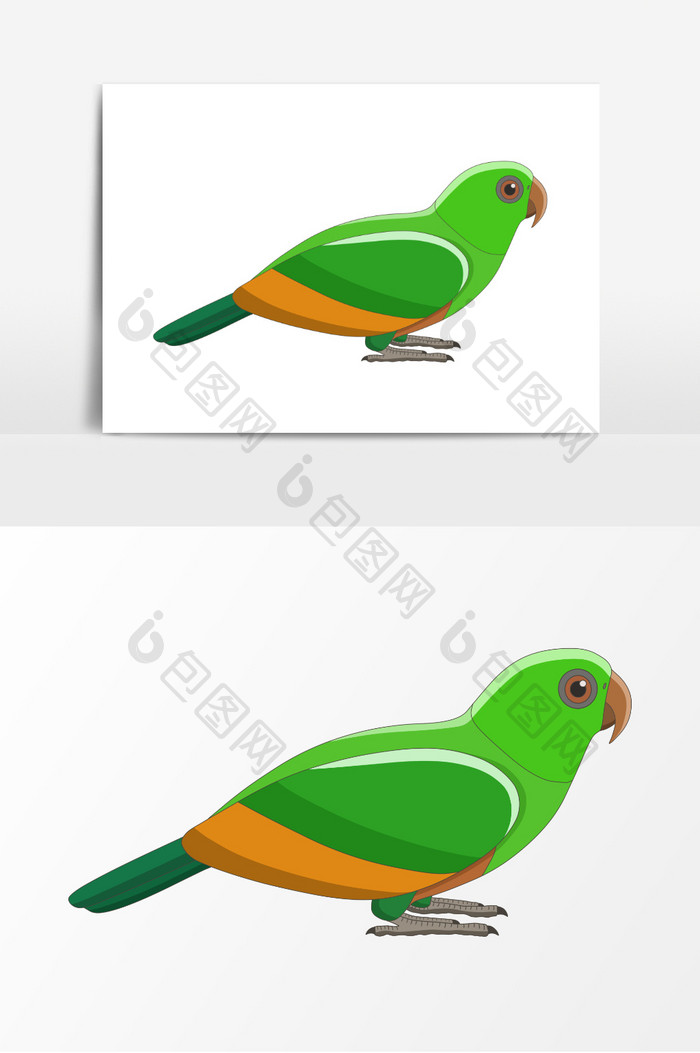 动物彩色鸟插画元素