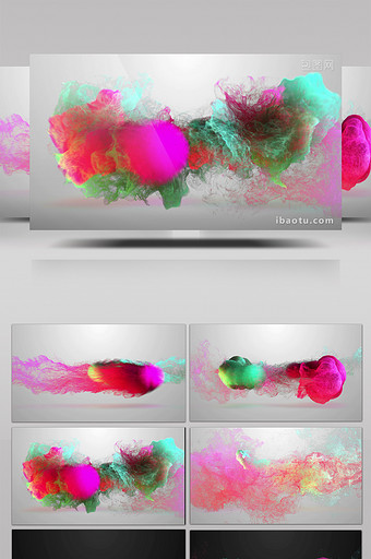 2款粒子碰撞动画标题合成特效元素素材视频图片