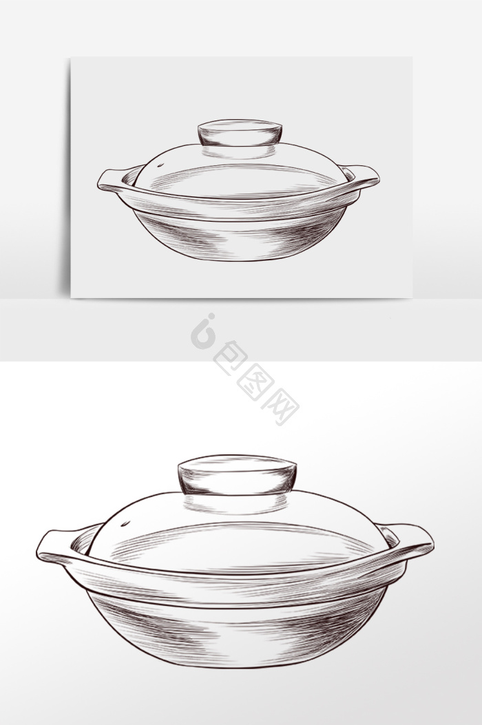 素描碗图片-素描碗素材免费下载-包图网