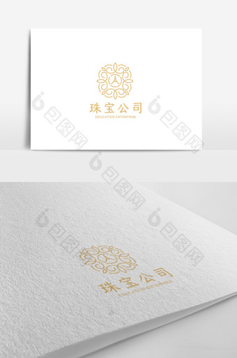 时尚简洁大气珠宝公司logo设计模板图片