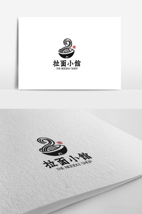 中国风风格拉面馆主题logo