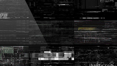 28组4K像素损坏画面信号干扰失真视频