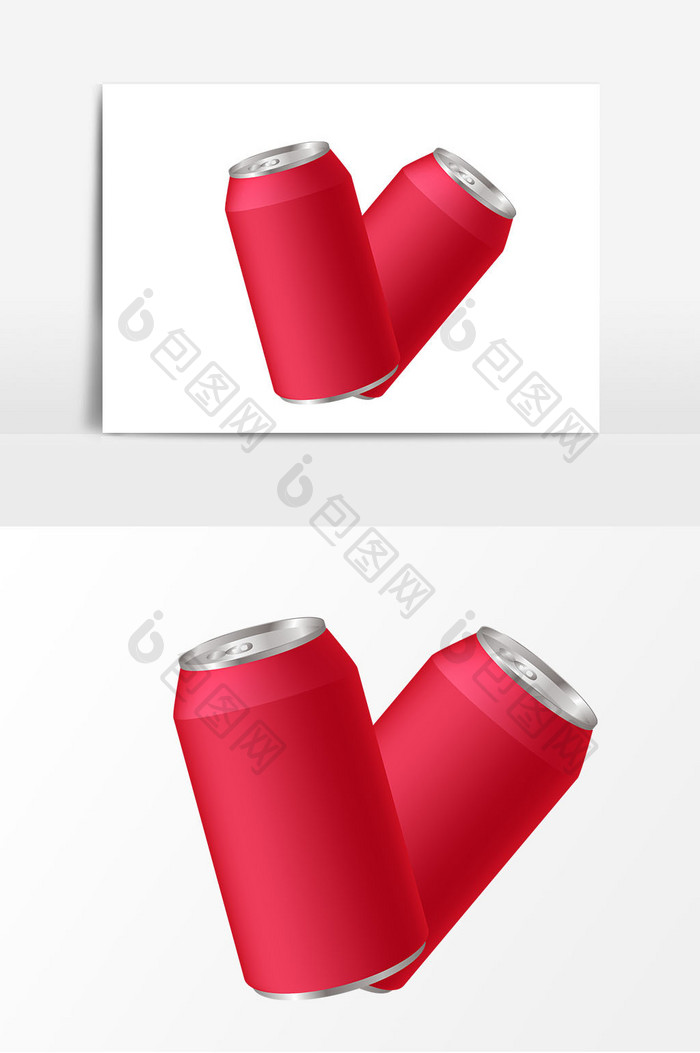 红色饮料可乐矢量元素