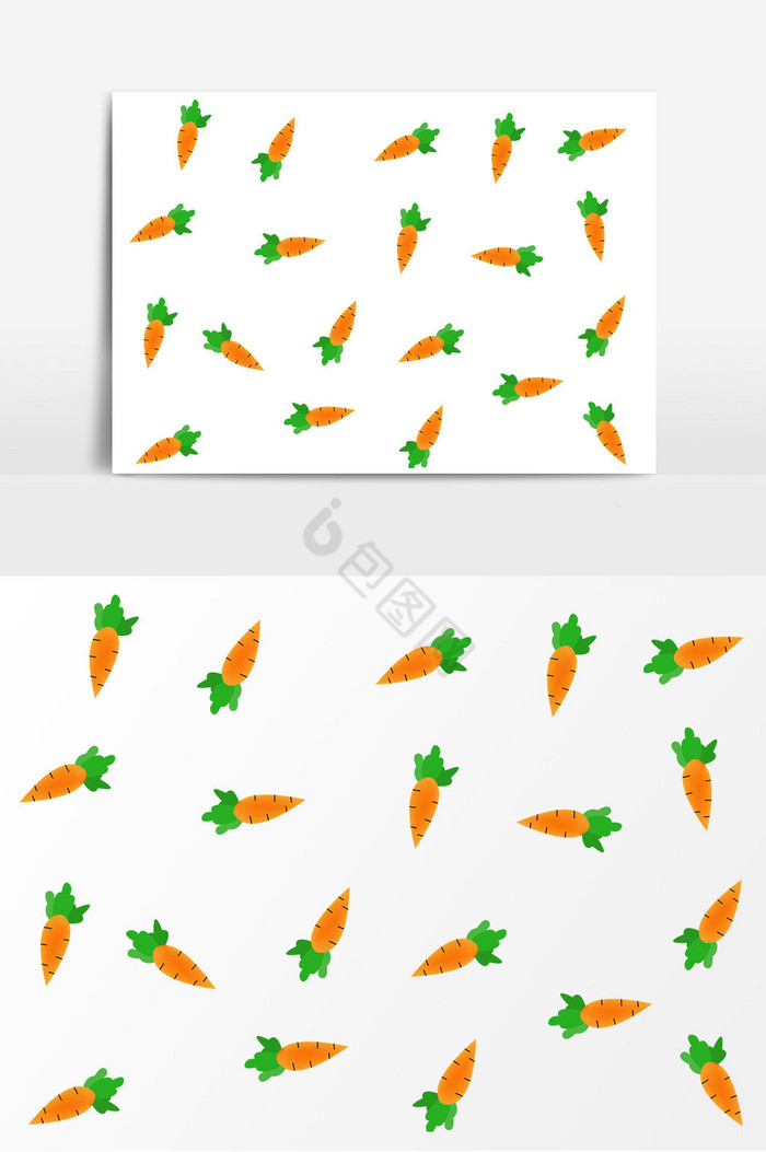 胡萝卜底纹图片