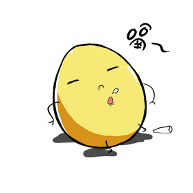 夏天卤蛋口渴喝水打嗝动态表情包