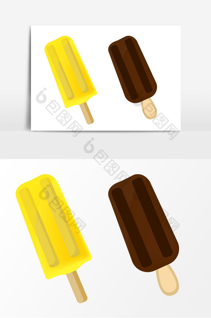 巧克力菠萝口味冰糕图片图片