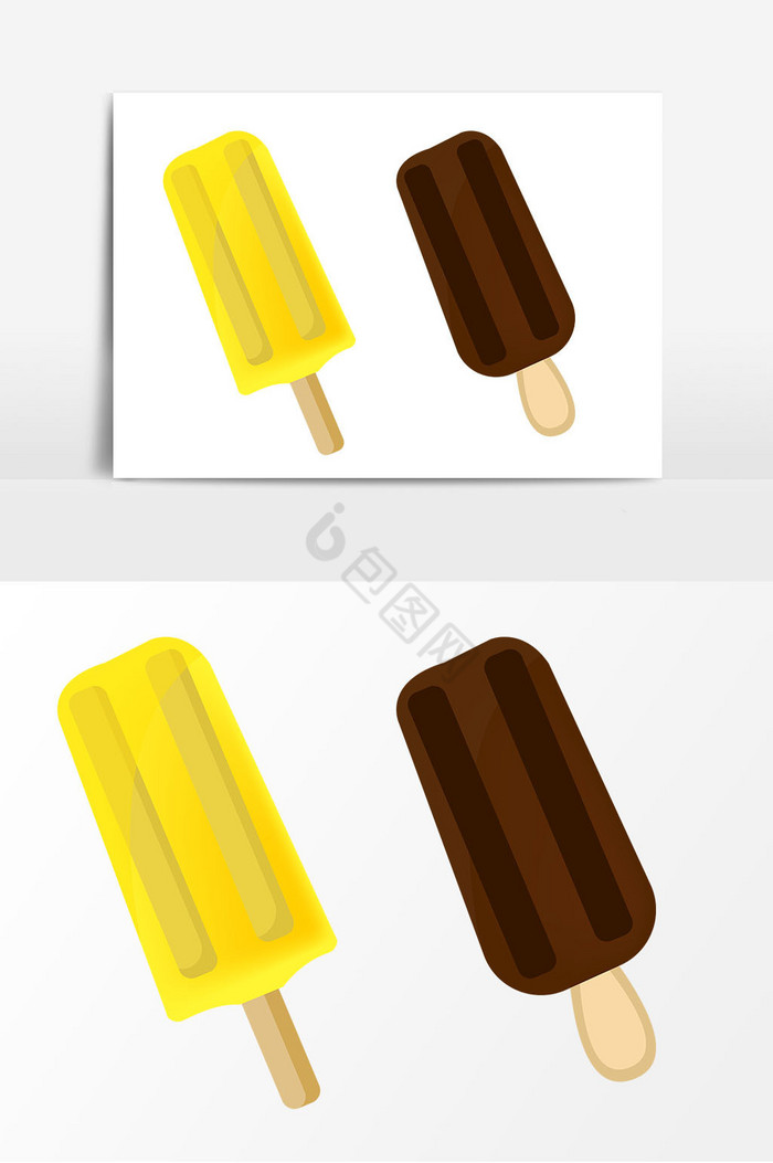 巧克力菠萝口味冰糕图片