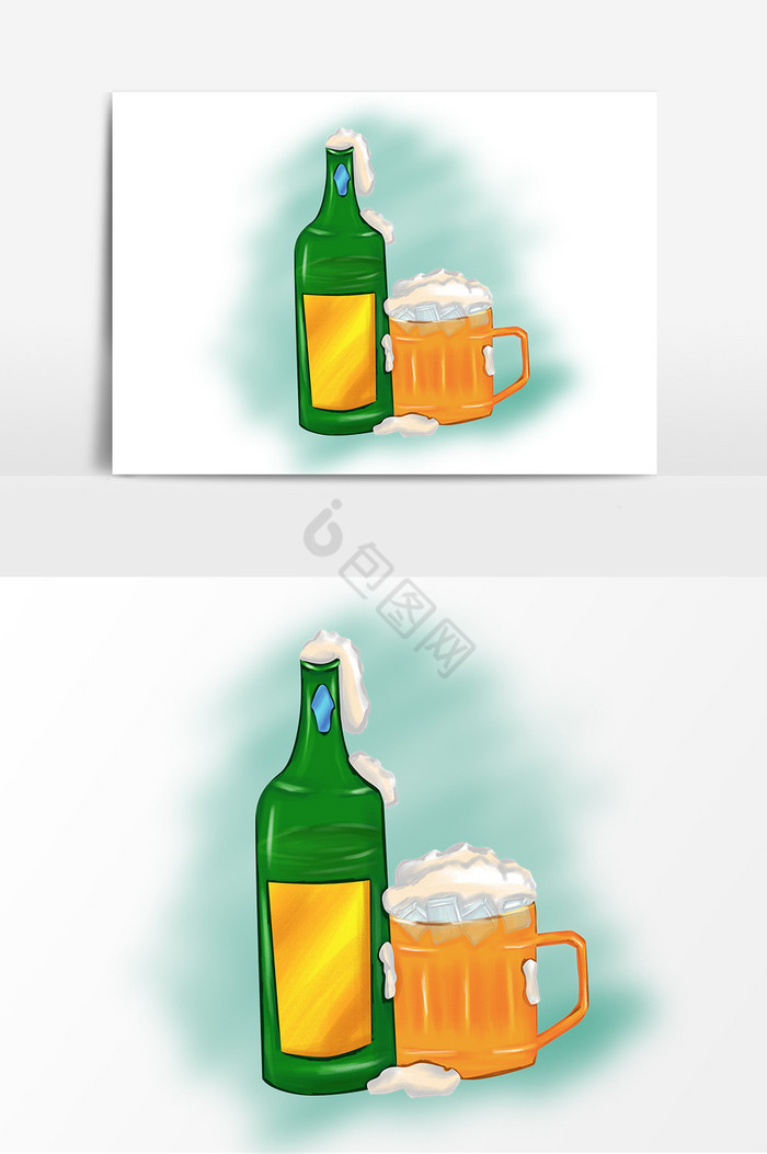 啤酒扎啤免抠图片