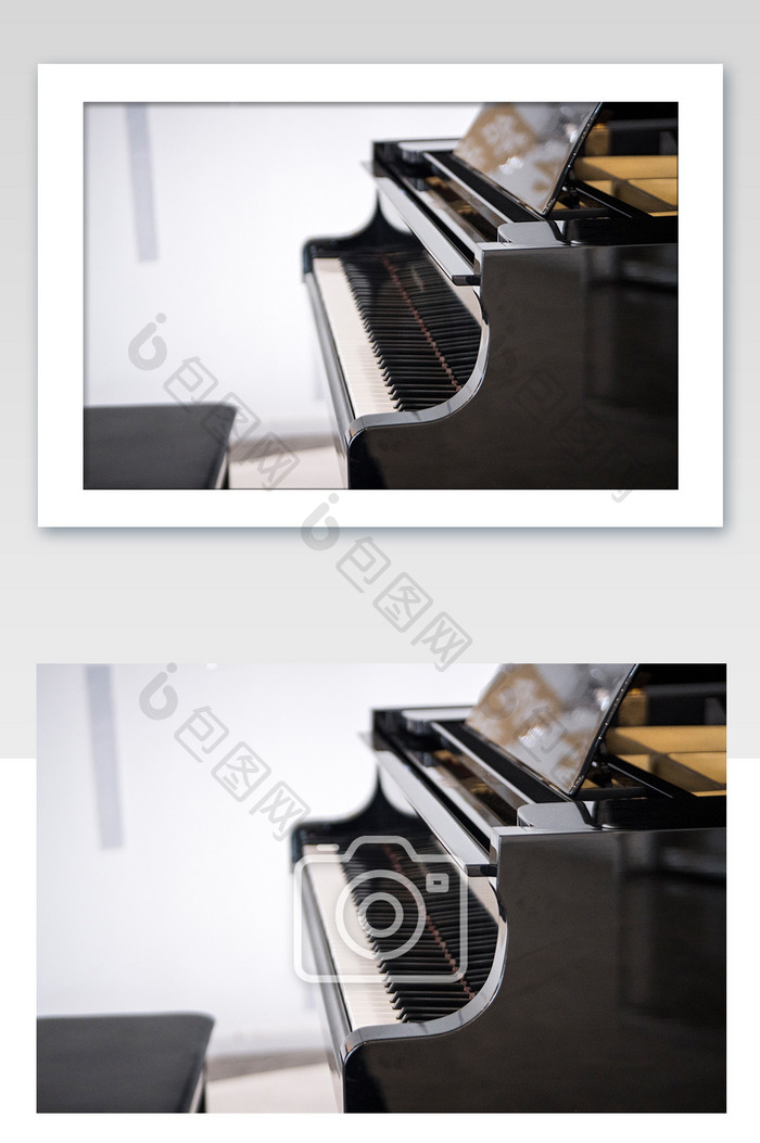 黑色钢琴特色摄影图片