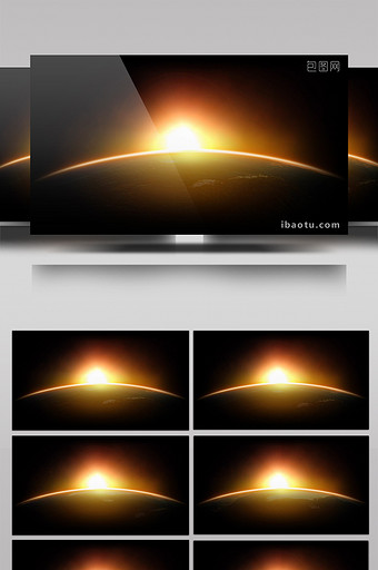 地球旋转光效动画背景合成特效元素素材视频图片