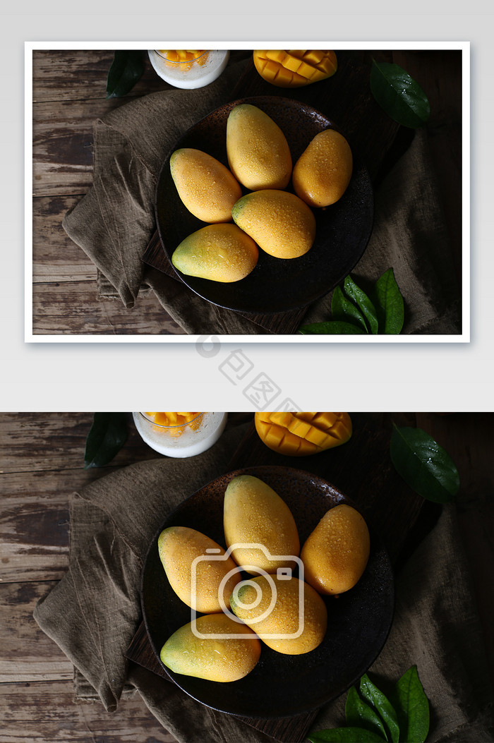 高清新鲜水果美食芒果摄影图片