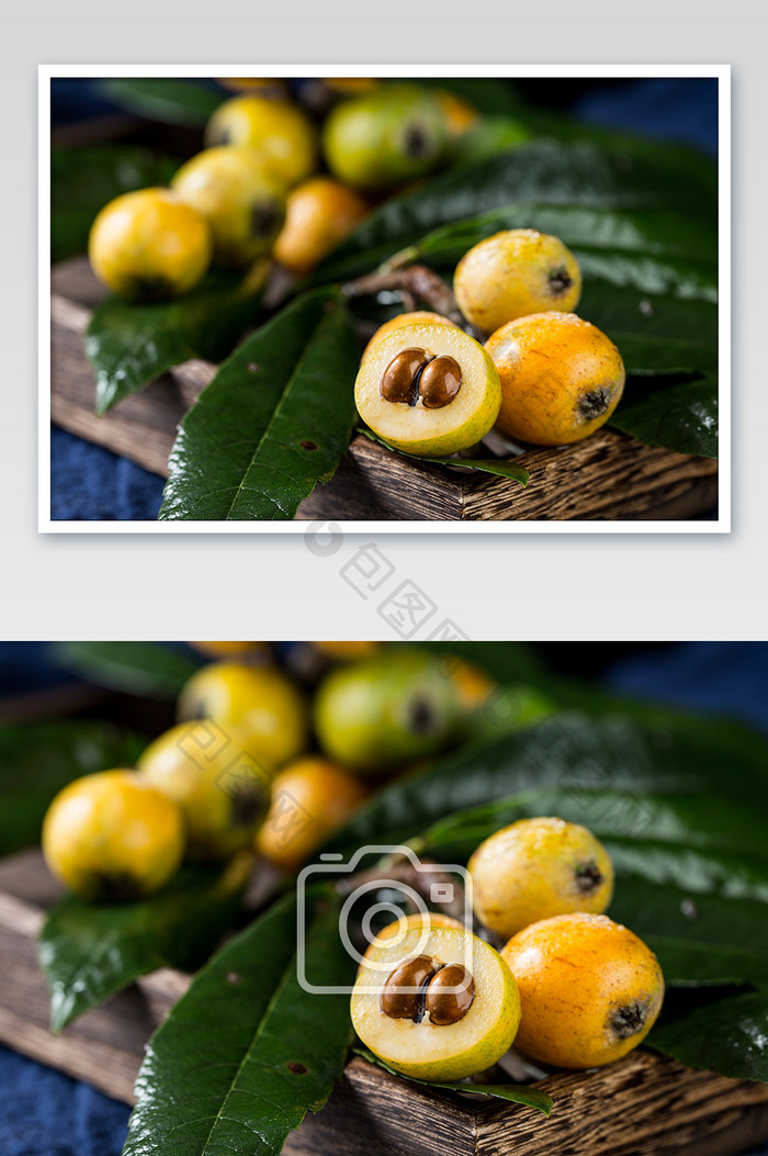 高清新鲜水果枇杷果摄影图