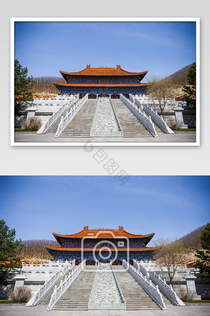 敦化市六顶山大雄宝殿佛教古建筑图片