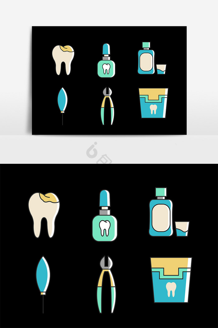 牙医牙齿清洁牙齿图片