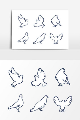 和平鸽设计图片