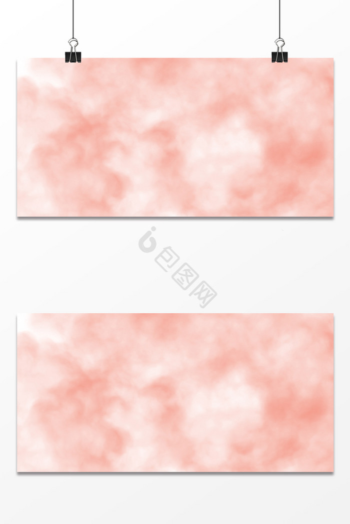 珊瑚粉云纹云彩展板图片