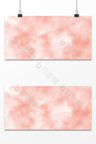 珊瑚粉云纹云彩展板背景图片