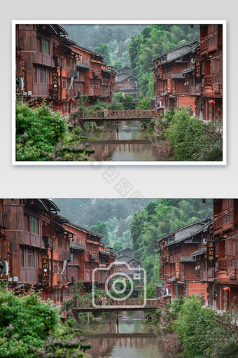 贵州黔东南著名景点肇兴侗寨特色建筑摄影图图片