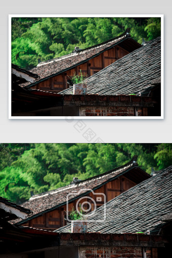 贵州苗寨侗寨特色建筑结构摄影图片