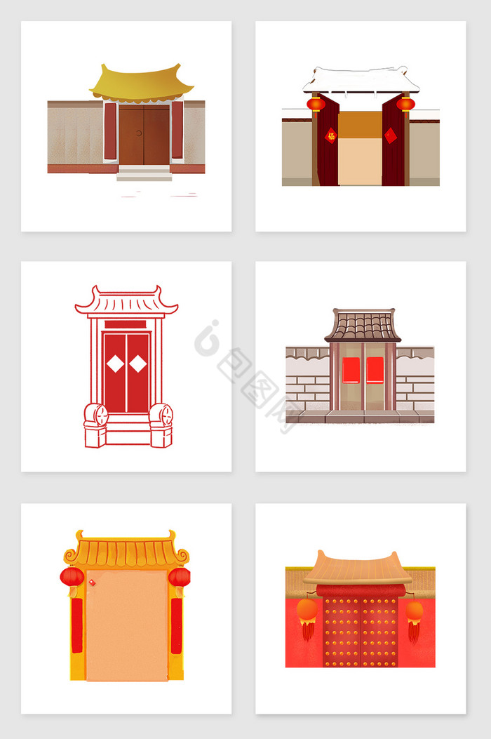 门手绘图片-门手绘素材免费下载-包图网
