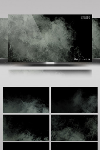 5组4K特效合成烟雾视频素材图片